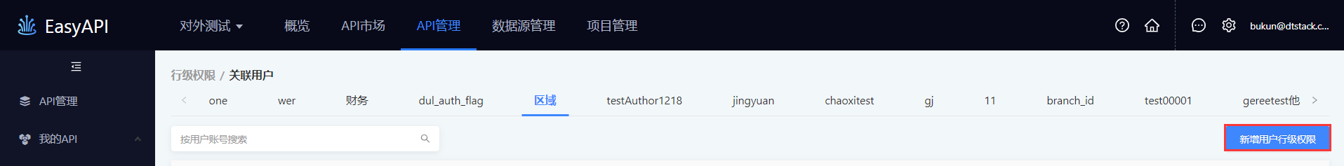 Permissions 新增用户权限